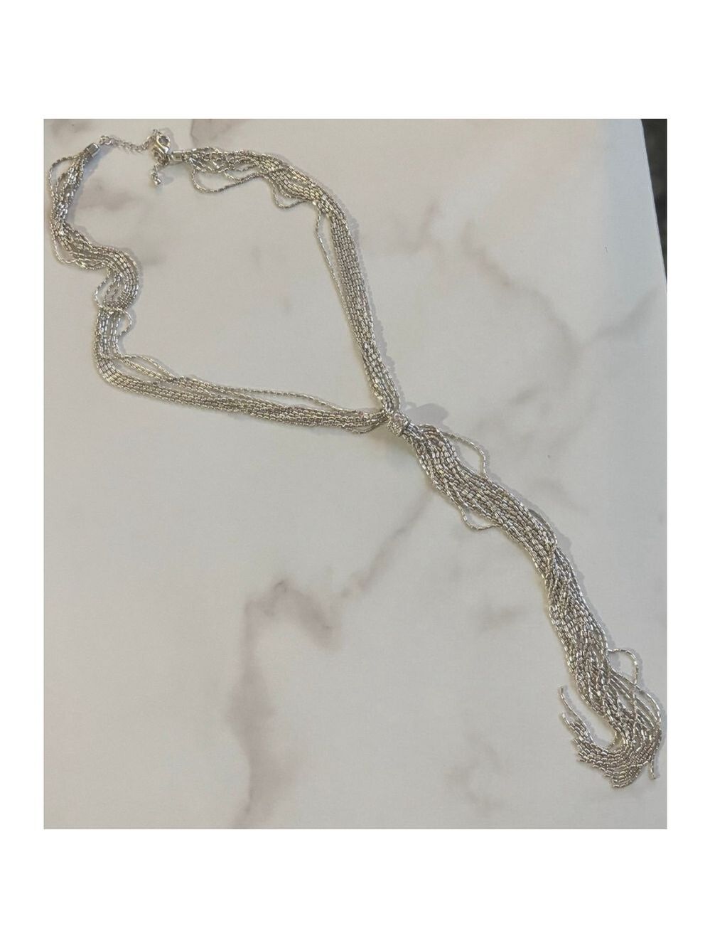 Silpada sterling silver tassel necklace with a lobster clasp